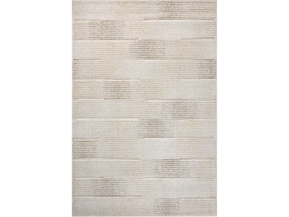 Silas Abstract Area Rug with Distressed Geometric Pattern