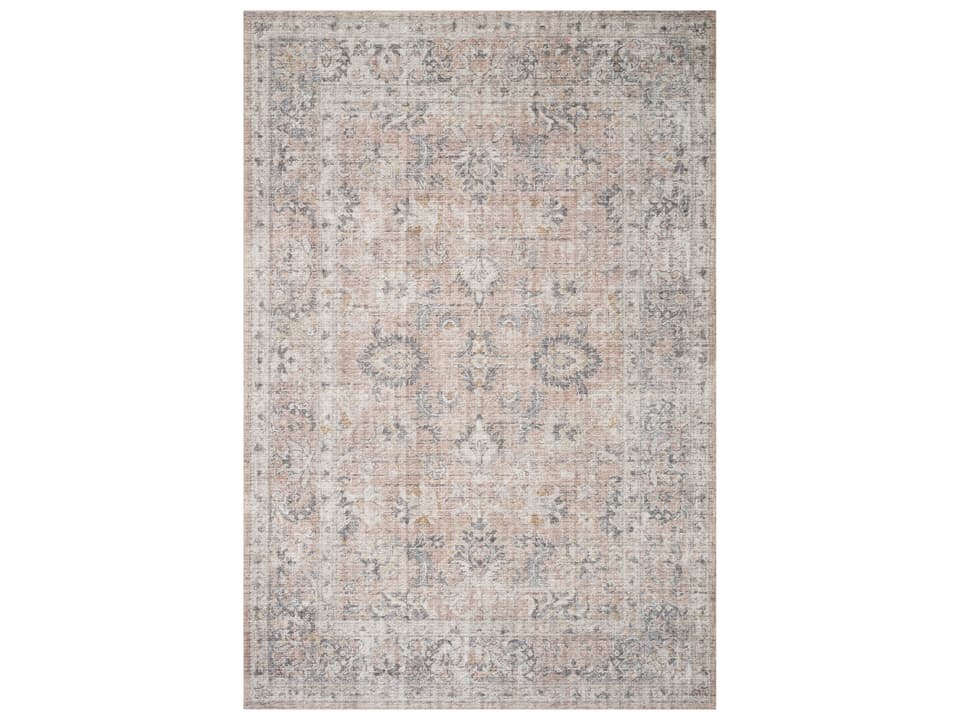 Skye Bordered Runner Area Rug with Vintage Design