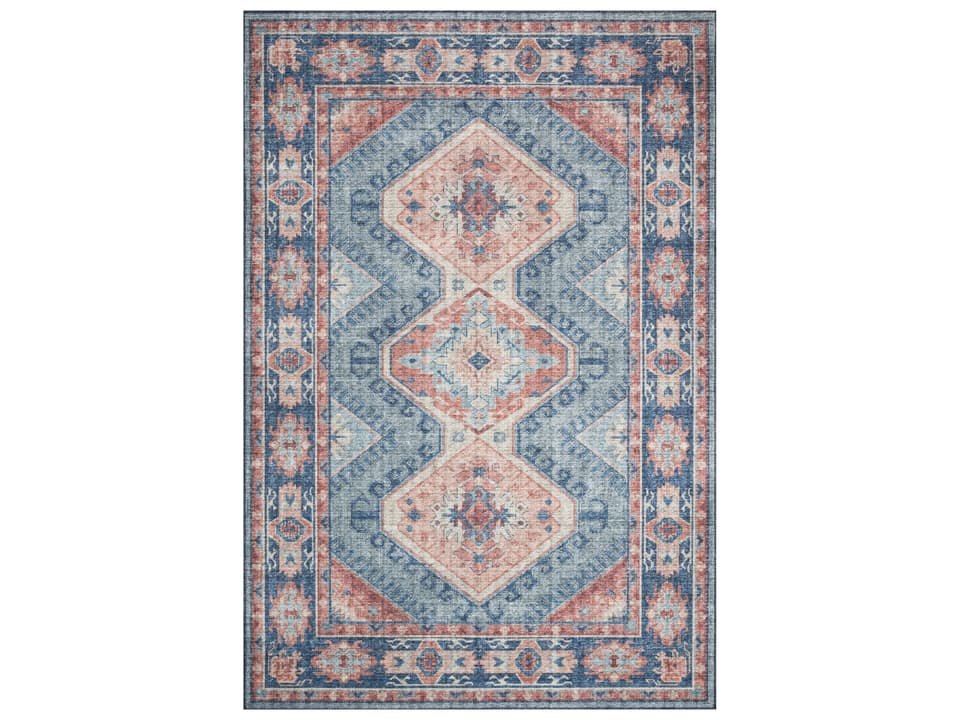 Skye Bordered Power-Loomed Polyester Area Rug
