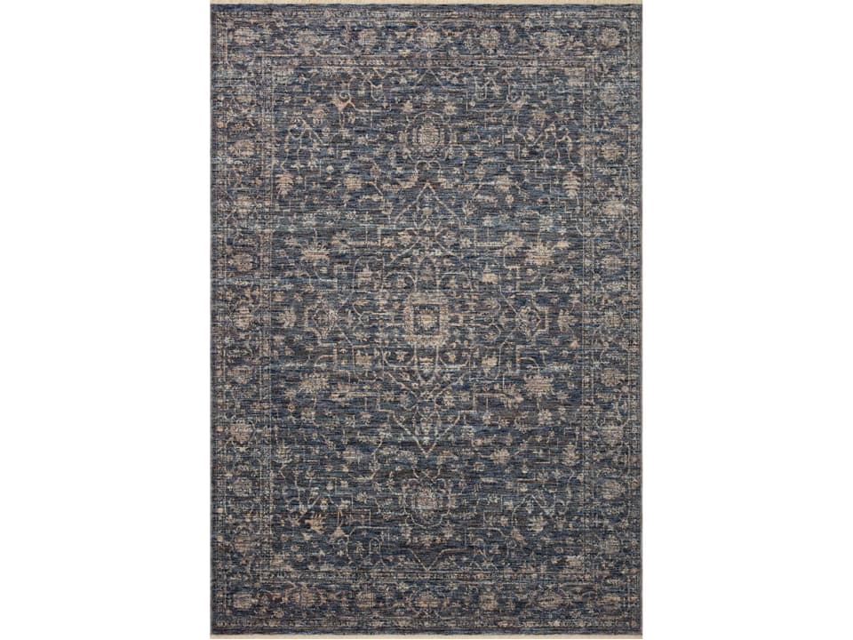 Sorrento Oriental Runner Area Rug Midnight Natural