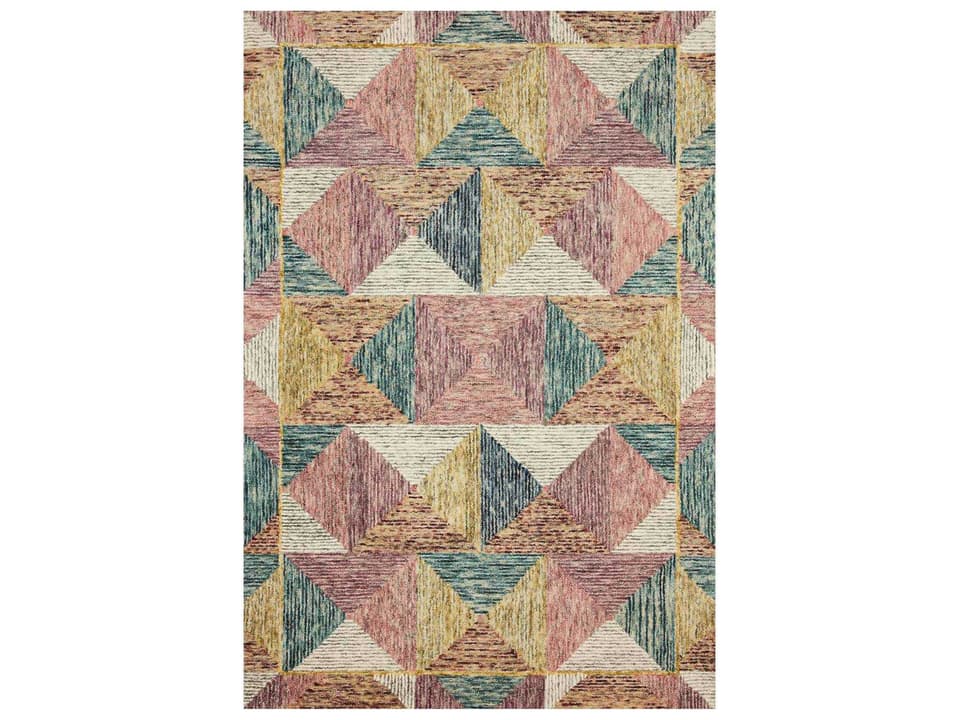 Spectrum Hand-Hooked Wool Bordered Area Rug