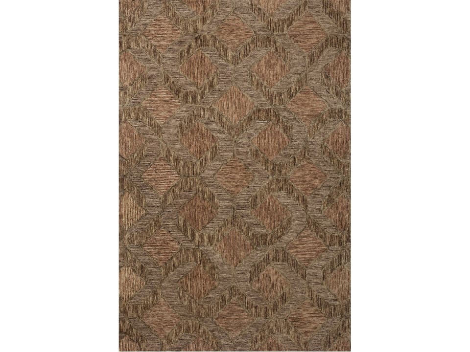 Varena VAR-03 Rust Bark Hand Tufted Wool Area Rug