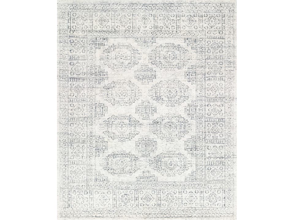 Vestige Hand-Knotted Viscose Area Rug with Bordered Design
