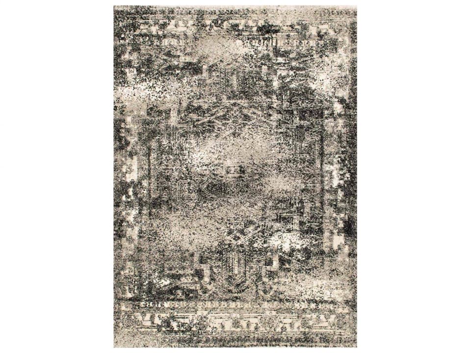 Viera Collection Ash Abstract Area Rug