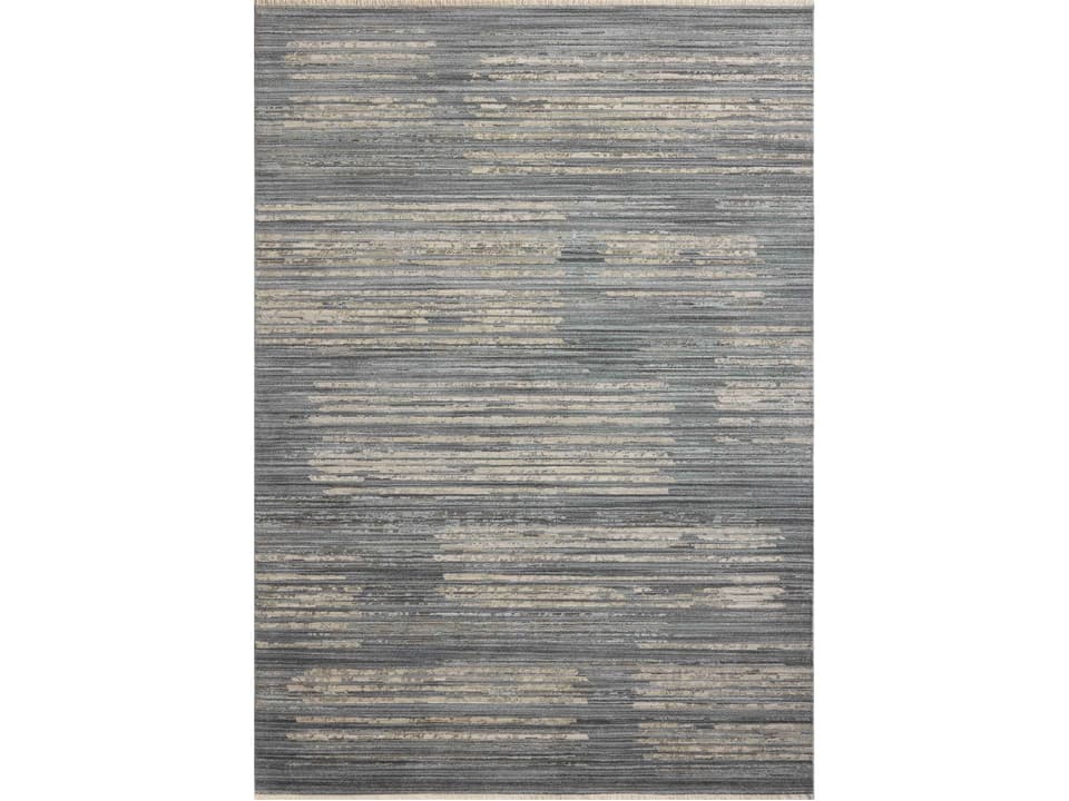 Wade Abstract Power Loomed Area Rug with Fringed Edges