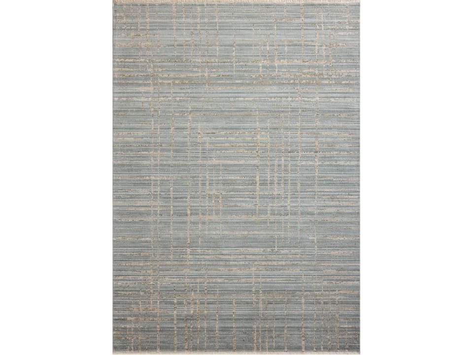 Wade Abstract Area Rug with Fringed Edges