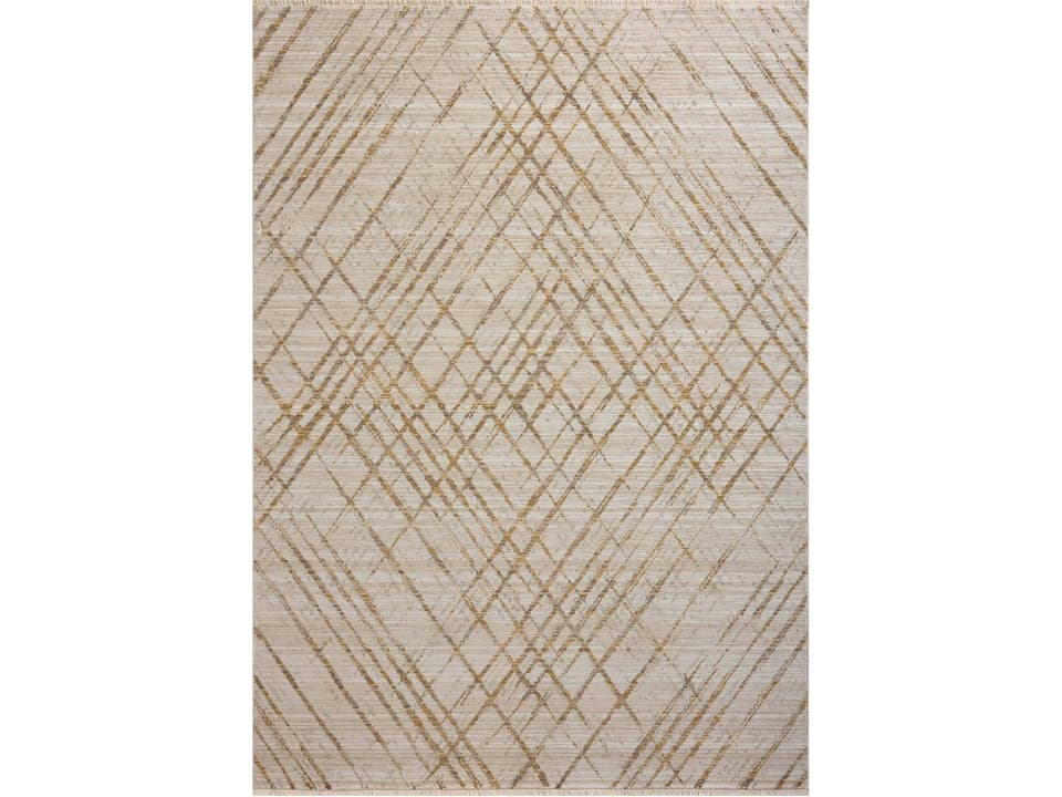 Wade Abstract Power-Loomed Area Rug with Fringed Edges