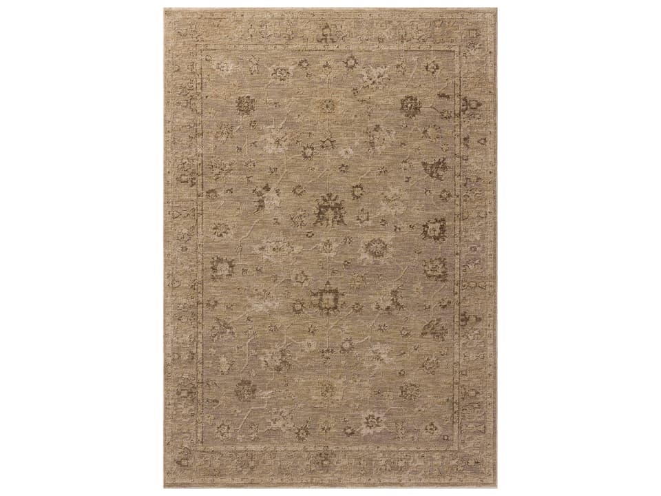 Willa WIA-02 Power-Loomed Area Rug Taupe and Natural