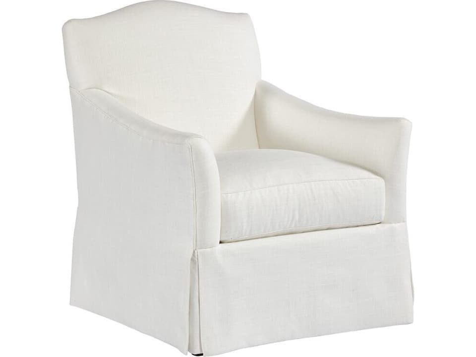 for Hickory White Florian Tight Back Accent Chair with Dressmaker Skirt