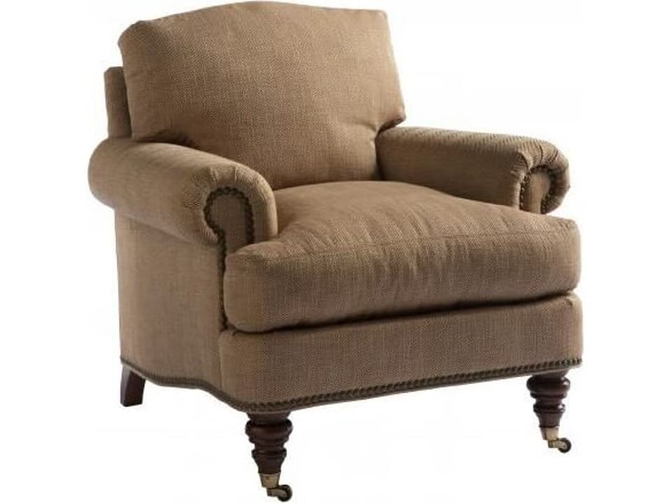 Upholstery Somerset Rolling Accent Chair with Casters