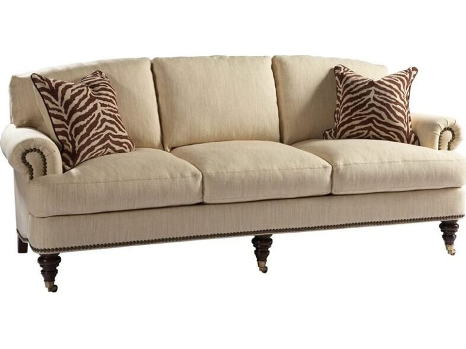 Somerset 3-Seat Fabric Sofa with Nailhead Trim
