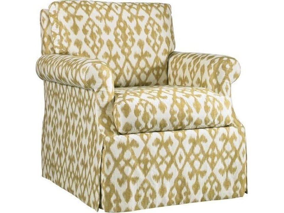 Baroness Upholstered Accent Chair with Dressmaker Skirt