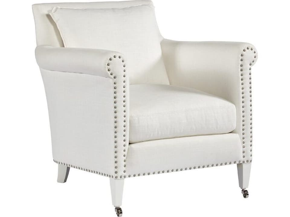 Paris Loose Cushion Accent Chair with Nailhead Trim