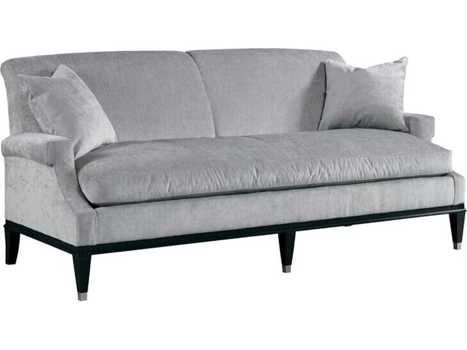 Keats 3-Seat Fabric Sofa with Bench Cushion in Antique Walnut