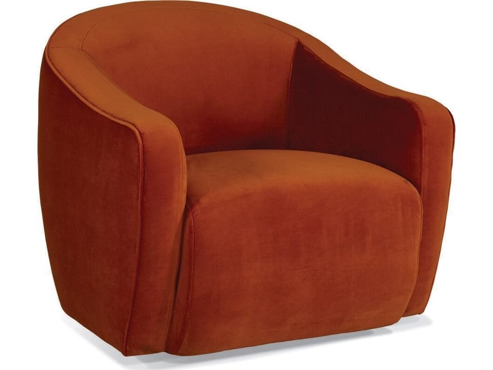 Scout Swivel Accent Chair with Tight Back and Ultra Down Cushion