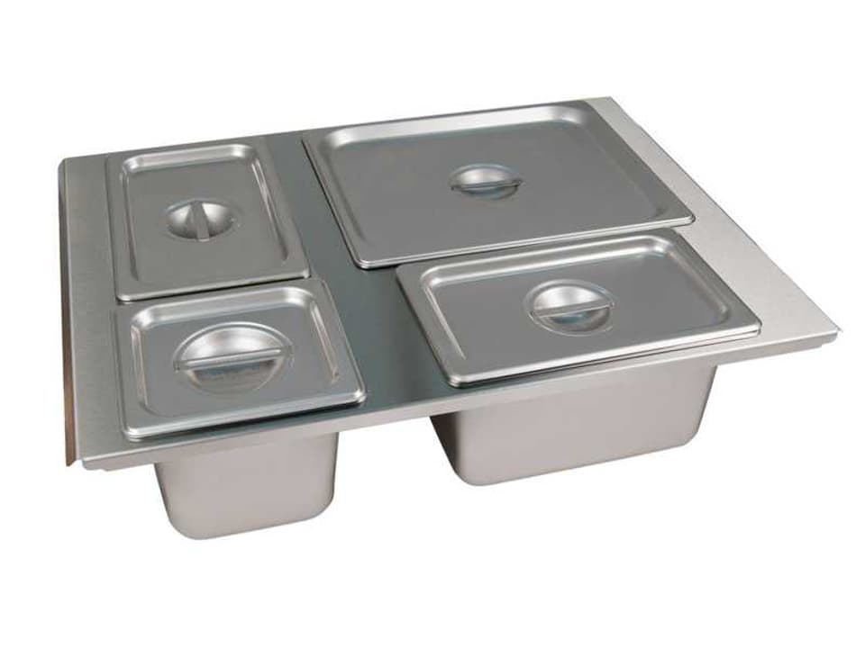 Buffet Warming Accessory with 4 Stainless Steel Containers