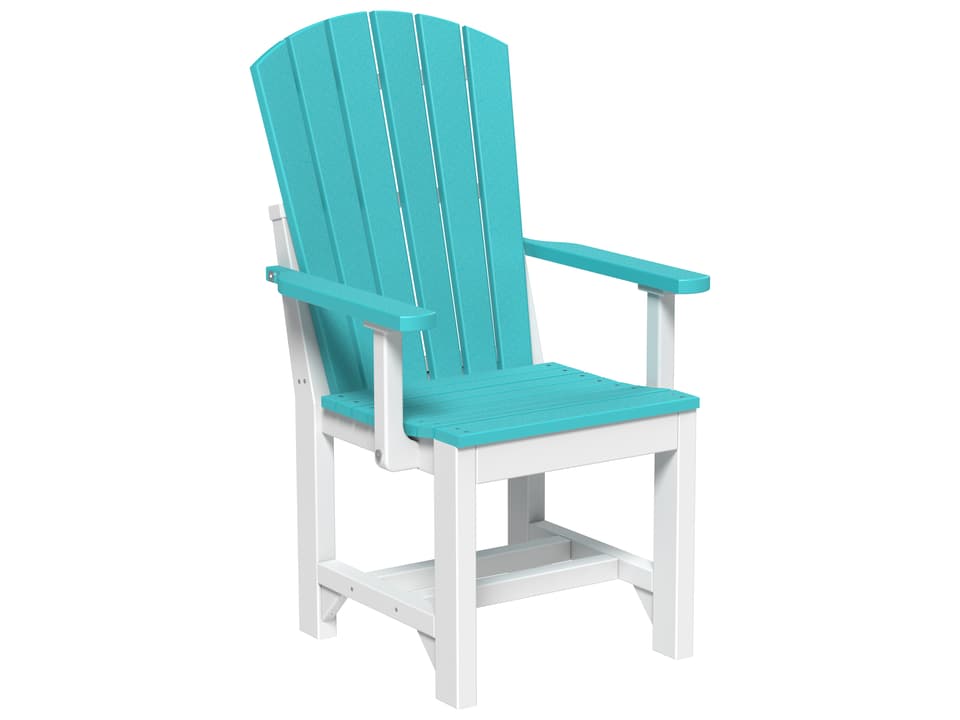 Recycled HDPE Adirondack Dining Height Arm Chair