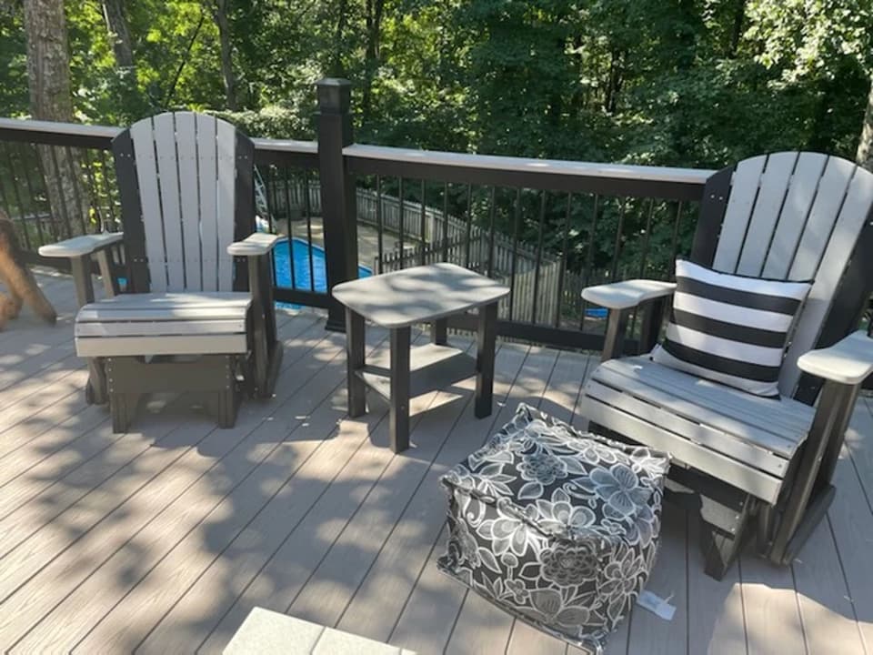 Adirondack Recycled Plastic Patio Lounge Set