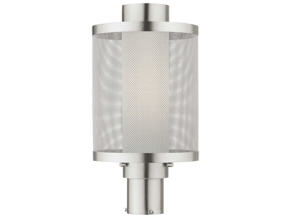 Nottingham 1-Light Outdoor Post Light in Brushed Nickel