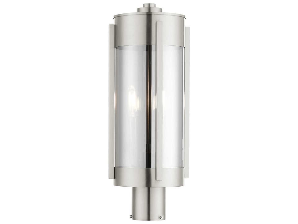 Sheridan 2-Light Outdoor Post Light in Brushed Nickel
