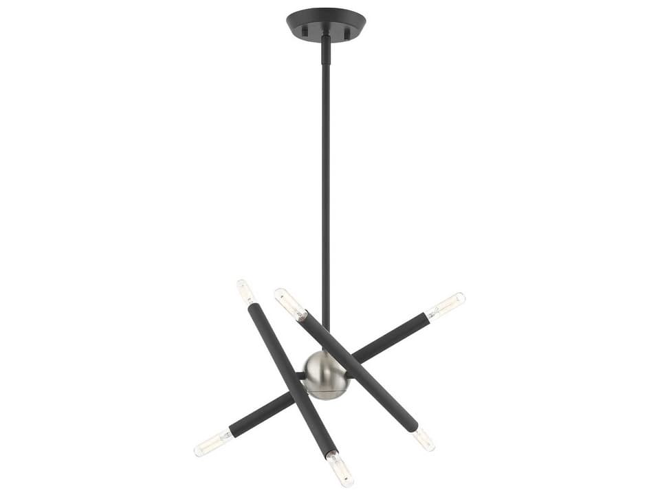 Soho 6-Light Scandinavian Gray Chandelier