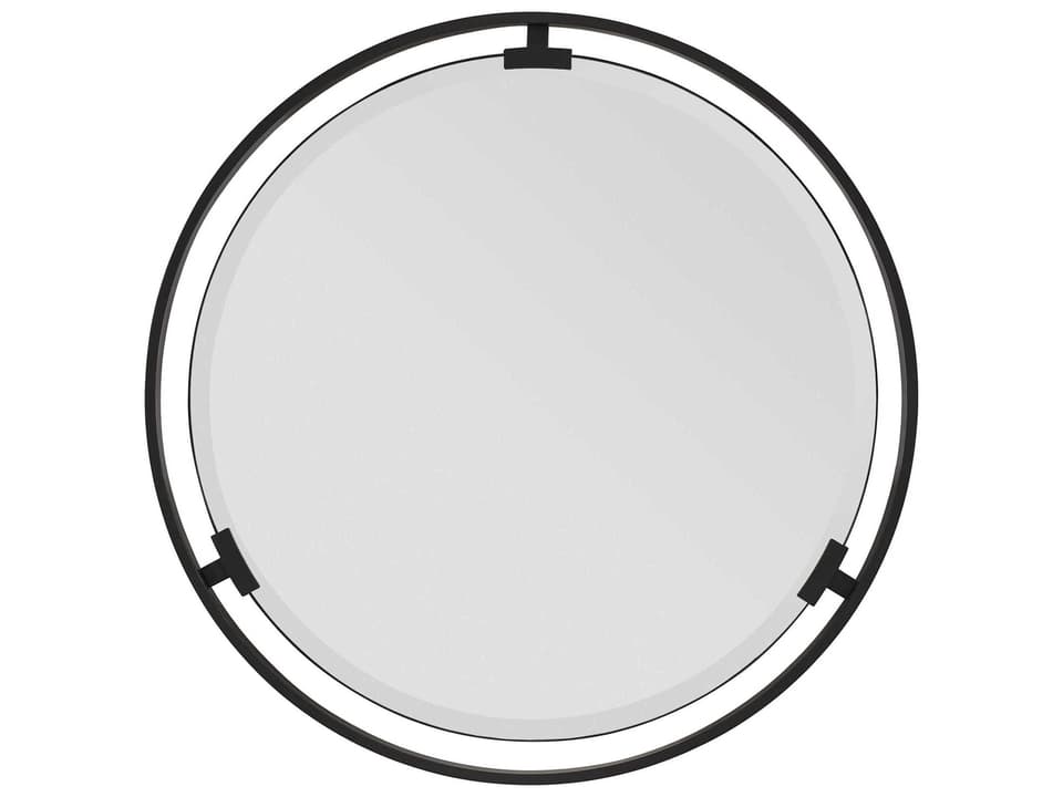 Zanzibar Round Aurora Wall Mirror with Floating Design