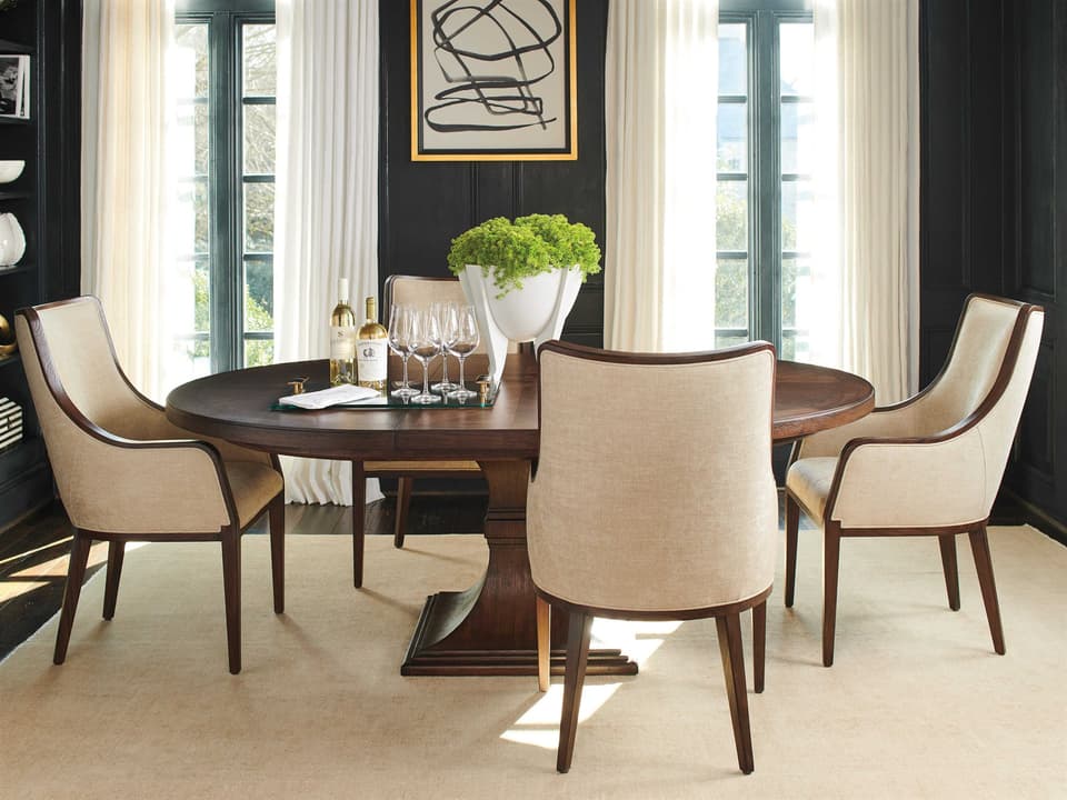 Silverado Walnut Wood Dining Room Set