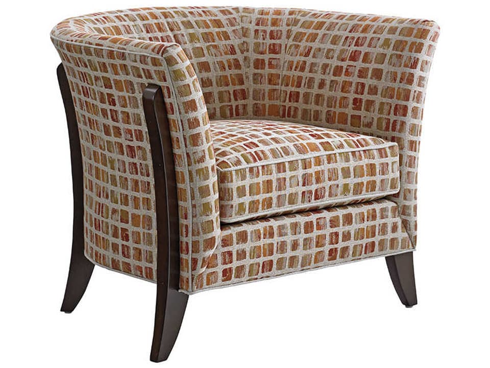 Laurel Canyon Westgate Orange Fabric Accent Chair