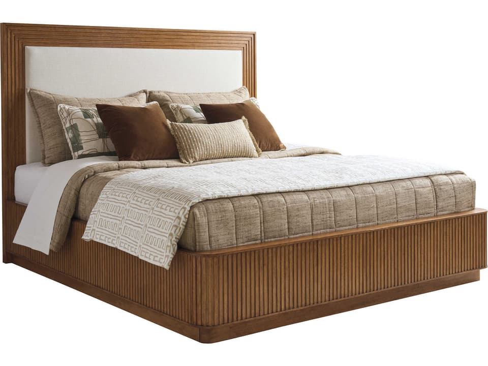 La Costa Pendry King Upholstered Panel Bed in Sierra Tan