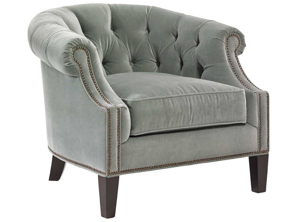 Kensington Place Tufted Accent Chair with Nailhead Trim