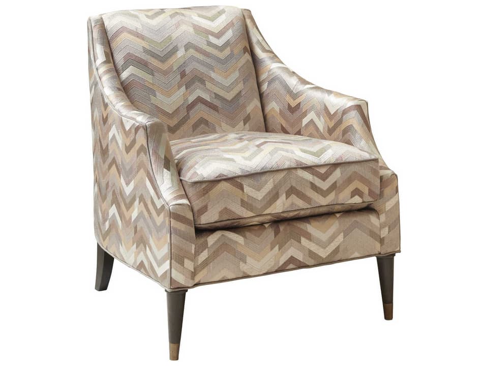 Carlyle Gold Fabric Accent Chair with Satin Gold Ferrules