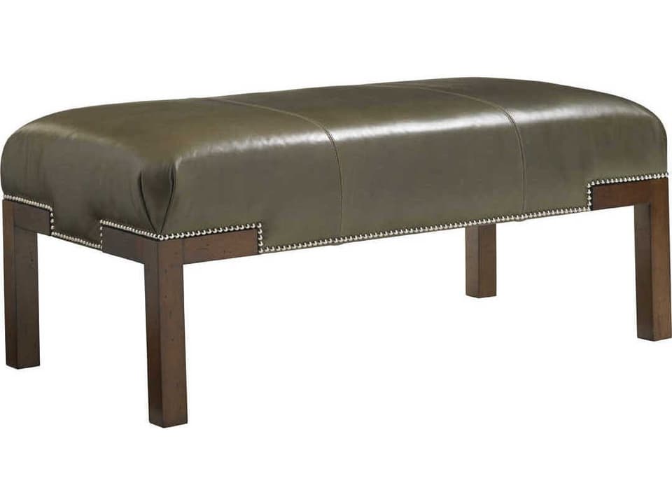 Norfolk Cocktail Upholstery Ottoman with Nailhead Trim