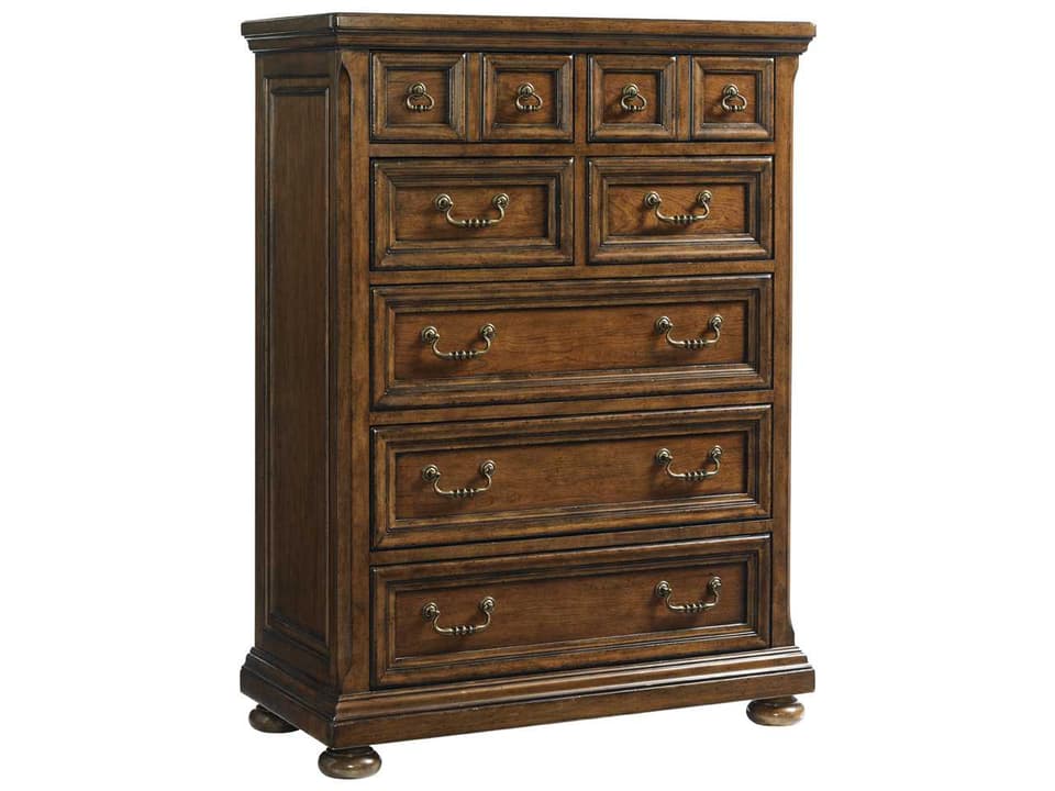 Coventry Hills Ellington 7-Drawer Accent Chest in Autumn Brown