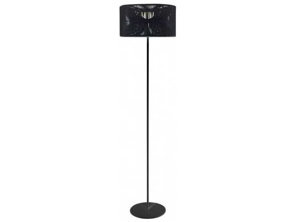 Acapulco 1-Light Portable LED Outdoor Floor Lamp in Black