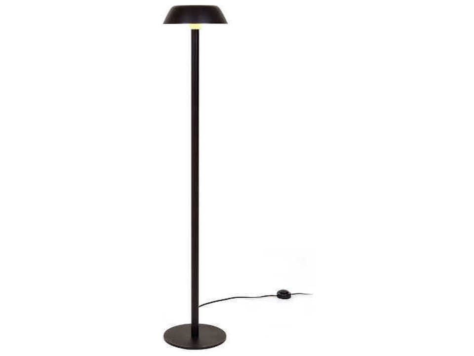 Sarria Black Metal and Glass Floor Lamp