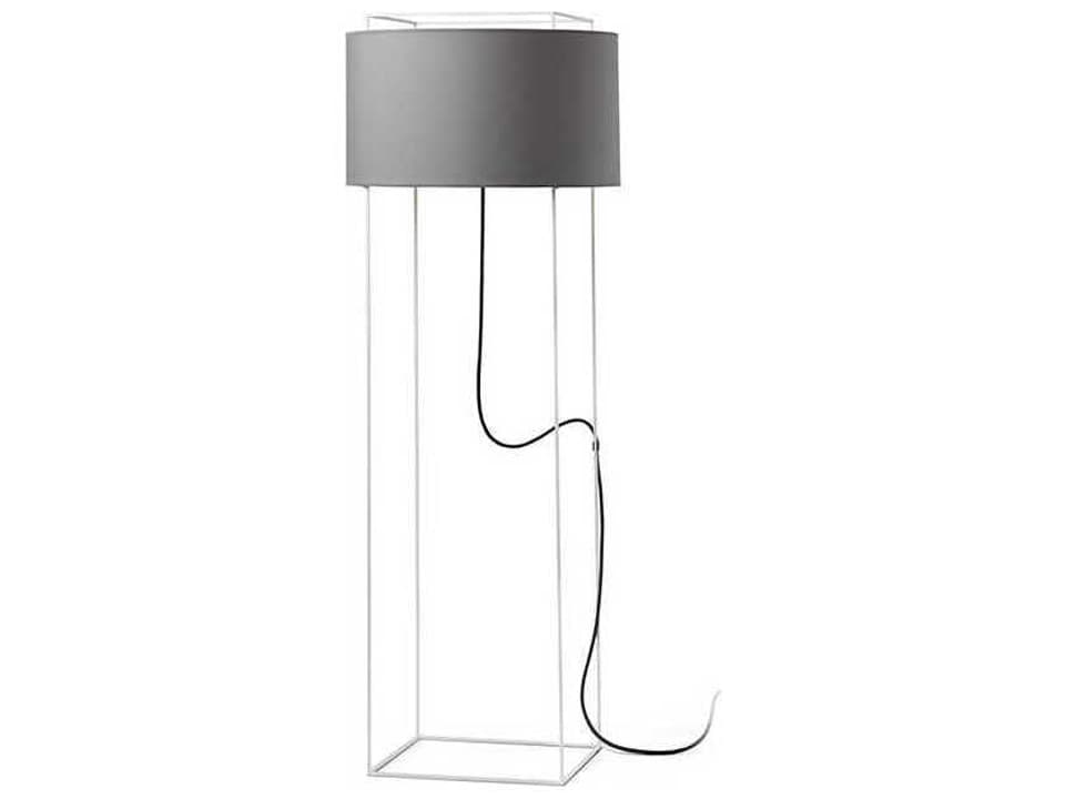 Lewit Floor Lamp with Gray Cotonet Shade