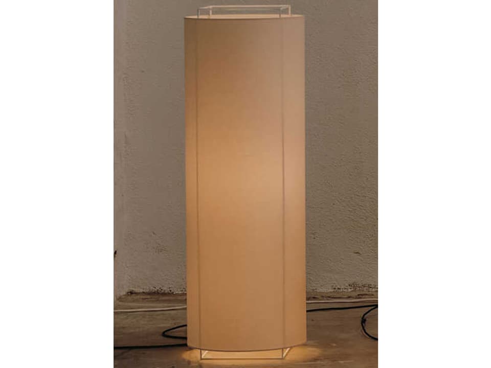 Lewit Floor Lamp with Metal Structure and Fabric Shade