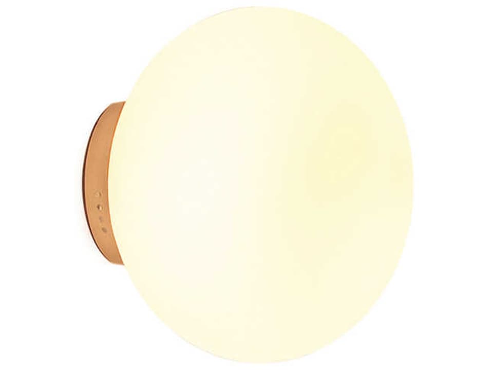 Moon 1-Light Wall Sconce with Opal Glass Globe