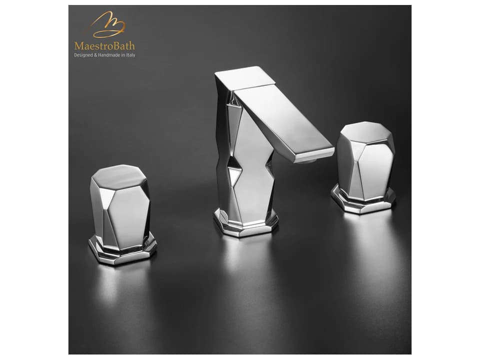Bellavista 3-Hole Widespread Bathroom Faucet in Polished Chrome
