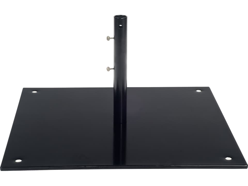 Market Steel 30 Inch Square Free Standing Umbrella Base in Black