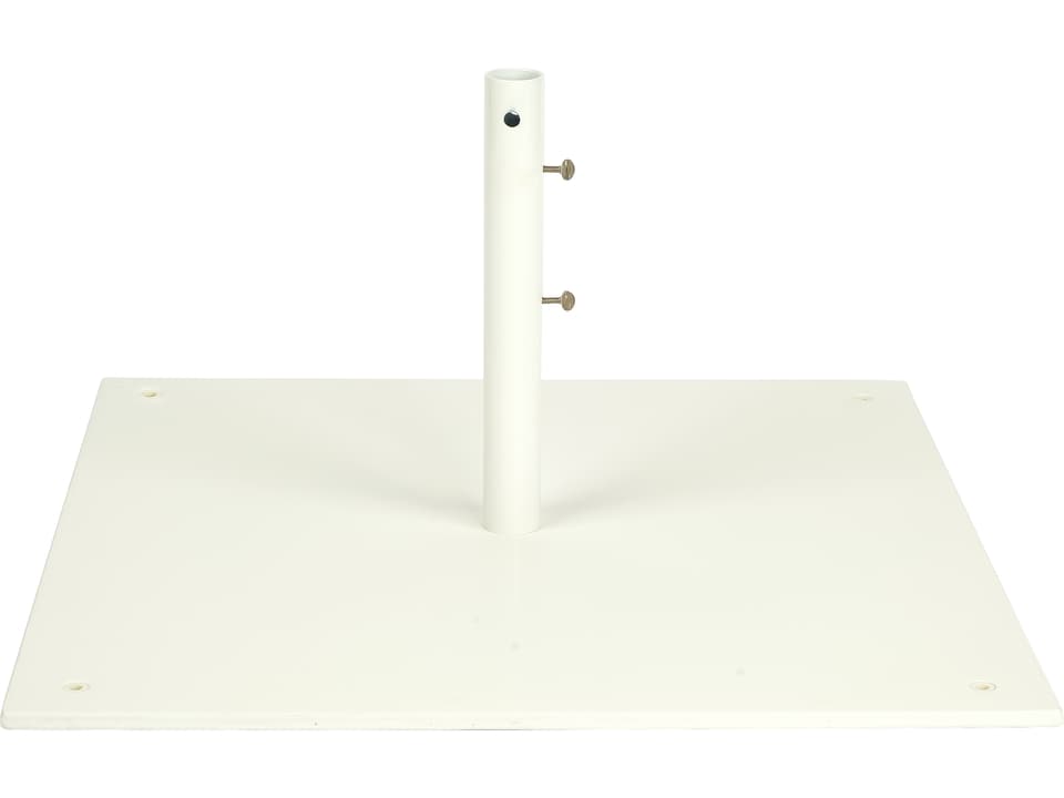 Market Steel 30 Inch Square Free Standing Umbrella Base in White