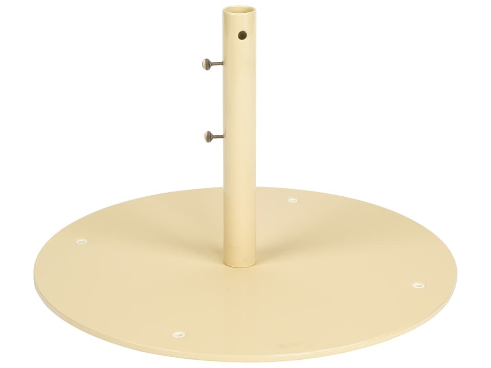 Market 25-Inch Round Steel Umbrella Base in Almond