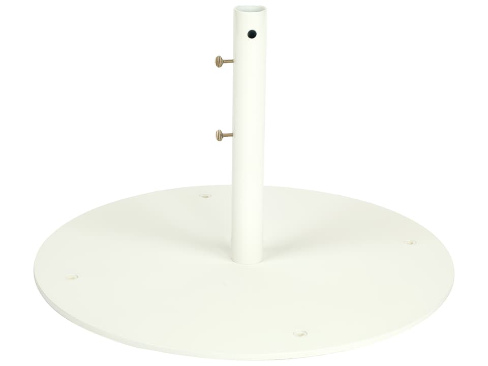 Market 25 Inch Round Free Standing Umbrella Base in White