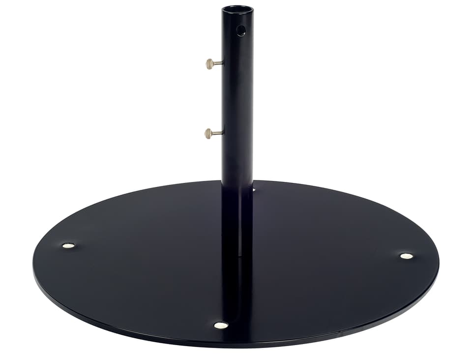 Market Steel Black 24.5 Inch Round Free Standing Umbrella Base