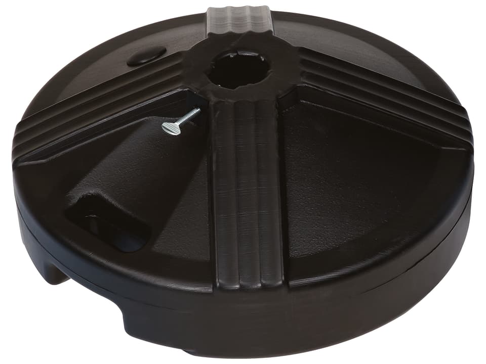 Standard 17 Inch Round Aluminum Umbrella Base in Black