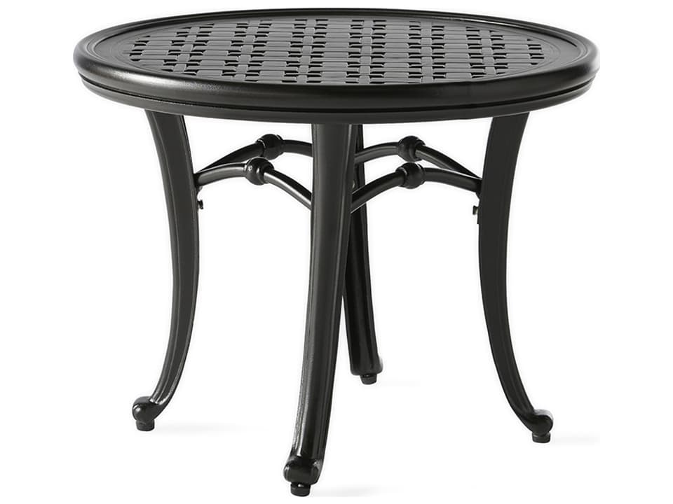 Napa 21-Inch Round Cast Aluminum End Table