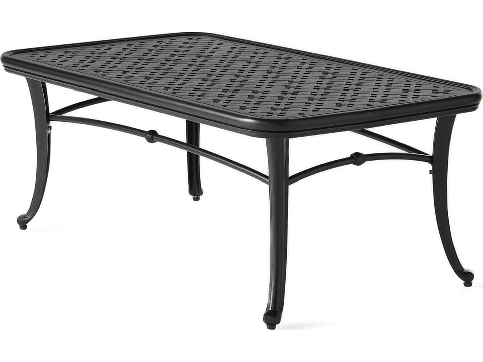 Napa 42-Inch Rectangle Coffee Table with Cast Aluminum Top