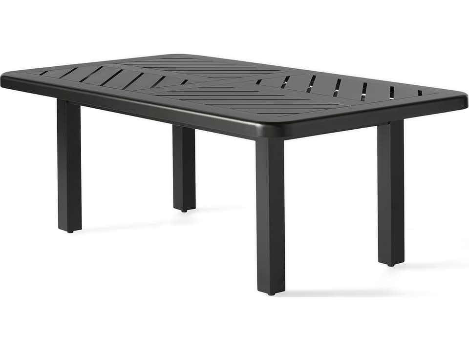 Trinidad F-Slat 50 x 28 Inch Rectangular Outdoor Coffee Table