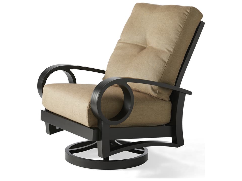 Eclipse Swivel Rocking Outdoor Lounge Chair with Cushions