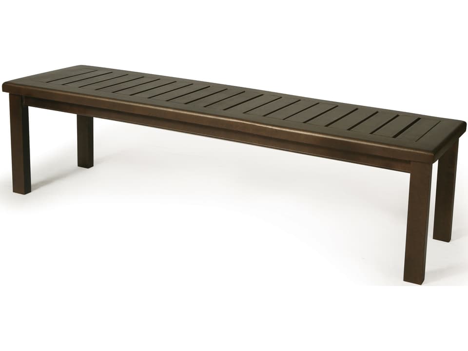 Outdoor Aluminum Slat Bench